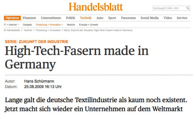 Hightech fibers made in Germany